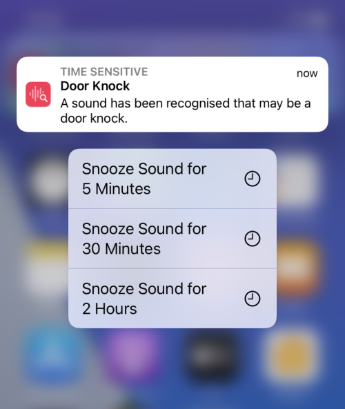 Long press on a notification to snooze the alert